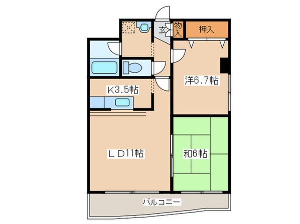 藤井ビル菊水Ⅱの物件間取画像